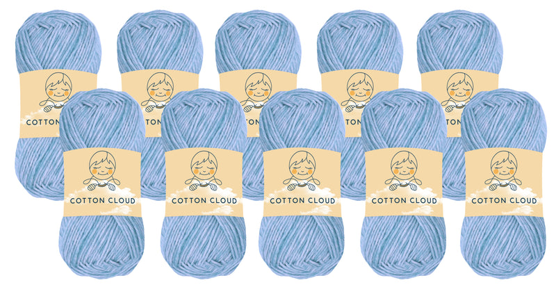 Cotton Cloud Yarn (Pack of 10) by Yonkey Monkey