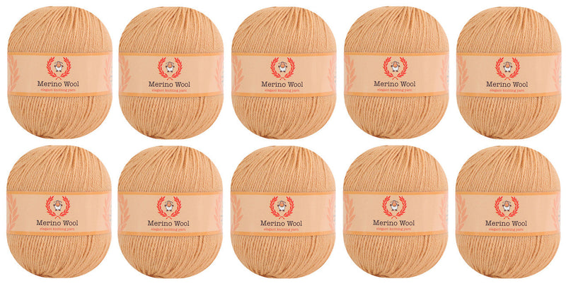 Hilo de lana 100 % merino (paquete de 10) de Yonkey Monkey