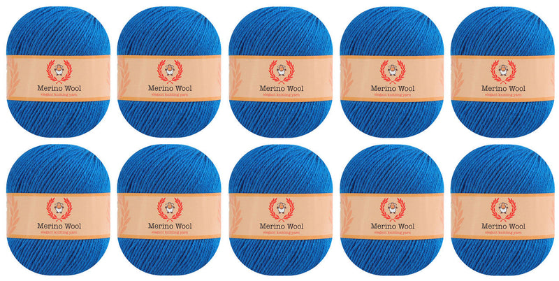 100% Merino Wool Yarn (Pack of 10) by Yonkey Monkey