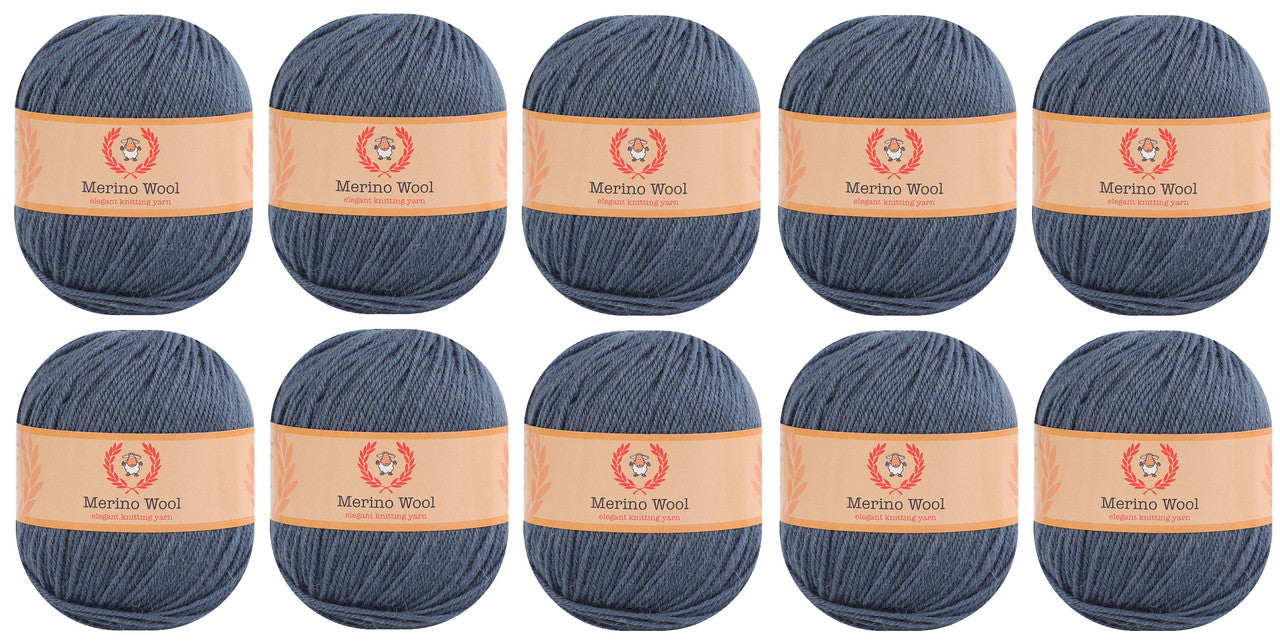 Fil 100 % laine mérinos (lot de 10) par Yonkey Monkey