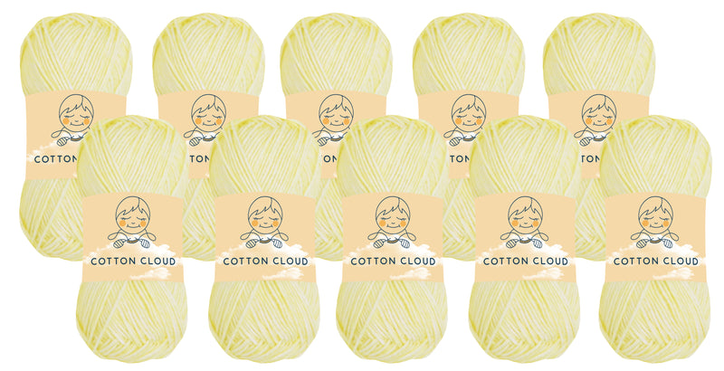 Cotton Cloud Yarn (Pack of 10) by Yonkey Monkey