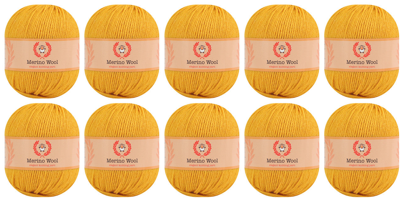 Fil 100 % laine mérinos (lot de 10) par Yonkey Monkey