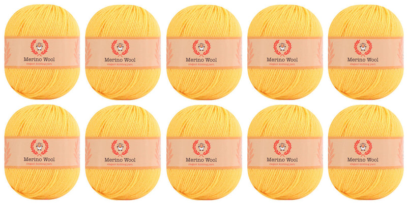 Hilo de lana 100 % merino (paquete de 10) de Yonkey Monkey