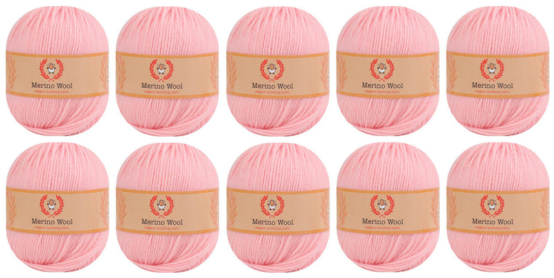 100% Merino Wool Yarn (Pack of 10) by Yonkey Monkey