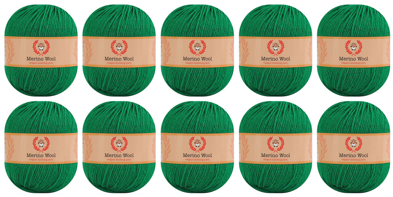 Fil 100 % laine mérinos (lot de 10) par Yonkey Monkey
