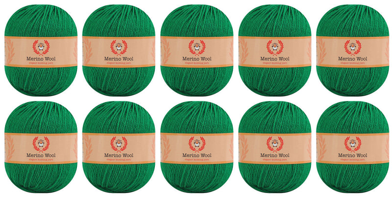 100% Merino Wool Yarn (Pack of 10) by Yonkey Monkey