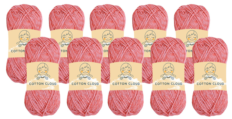 Cotton Cloud Yarn (Pack of 10) by Yonkey Monkey