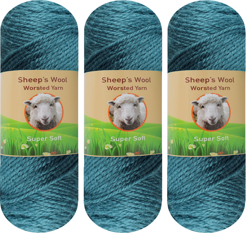 Sheep's Wool Yarn (Pack of 3) by Yonkey Monkey