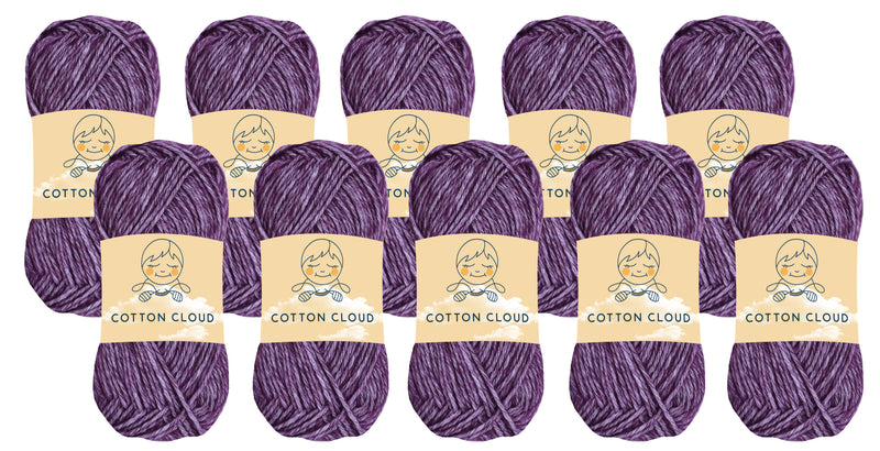 Cotton Cloud Yarn (Pack of 10) by Yonkey Monkey