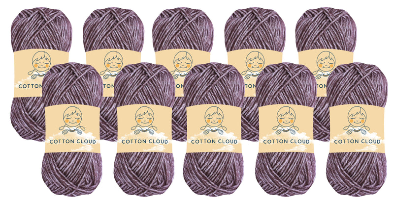 Cotton Cloud Yarn (Pack of 10) by Yonkey Monkey