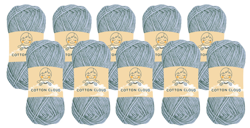 Cotton Cloud Yarn (Pack of 10) by Yonkey Monkey