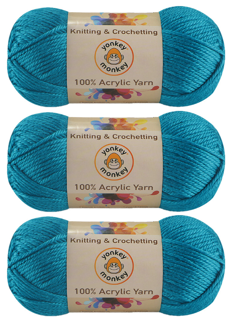 Acrylic Yarn (Pack of 3) by Yonkey Monkey