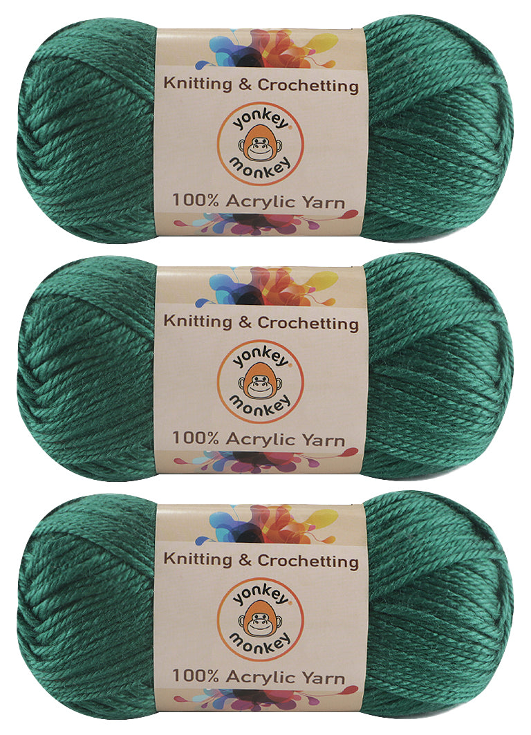 Acrylic Yarn (Pack of 3) by Yonkey Monkey