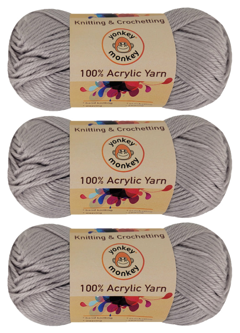 Acrylic Yarn (Pack of 3) by Yonkey Monkey