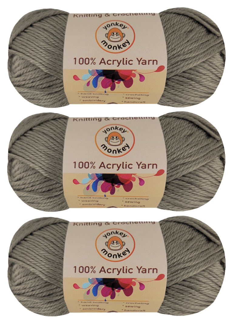 Acrylic Yarn (Pack of 3) by Yonkey Monkey