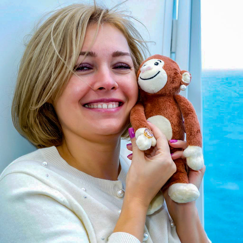 Jouet en peluche doux de voyage singe Yonkey