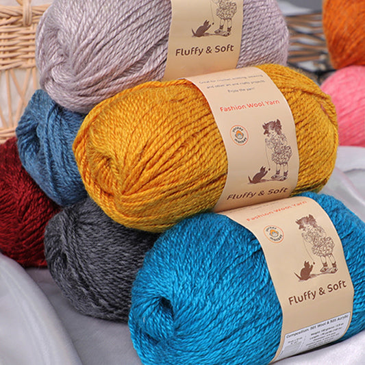 Fluffy Wool Yarn | Yonkey Monkey Yarn