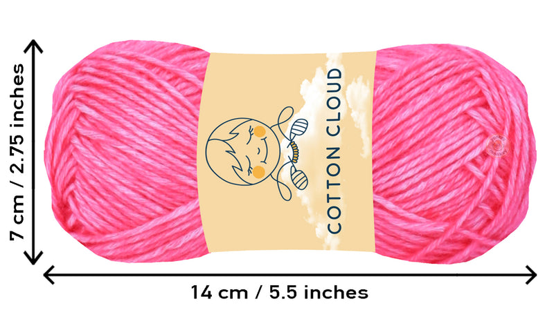 Cotton Cloud Yarn (Pack of 10) by Yonkey Monkey