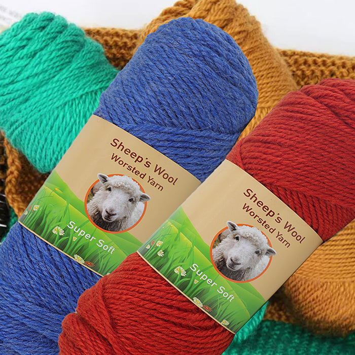 Sheep Wool Yarn Nomadic Fibers Yarn Pomegranate | 100% Handspun Sheep