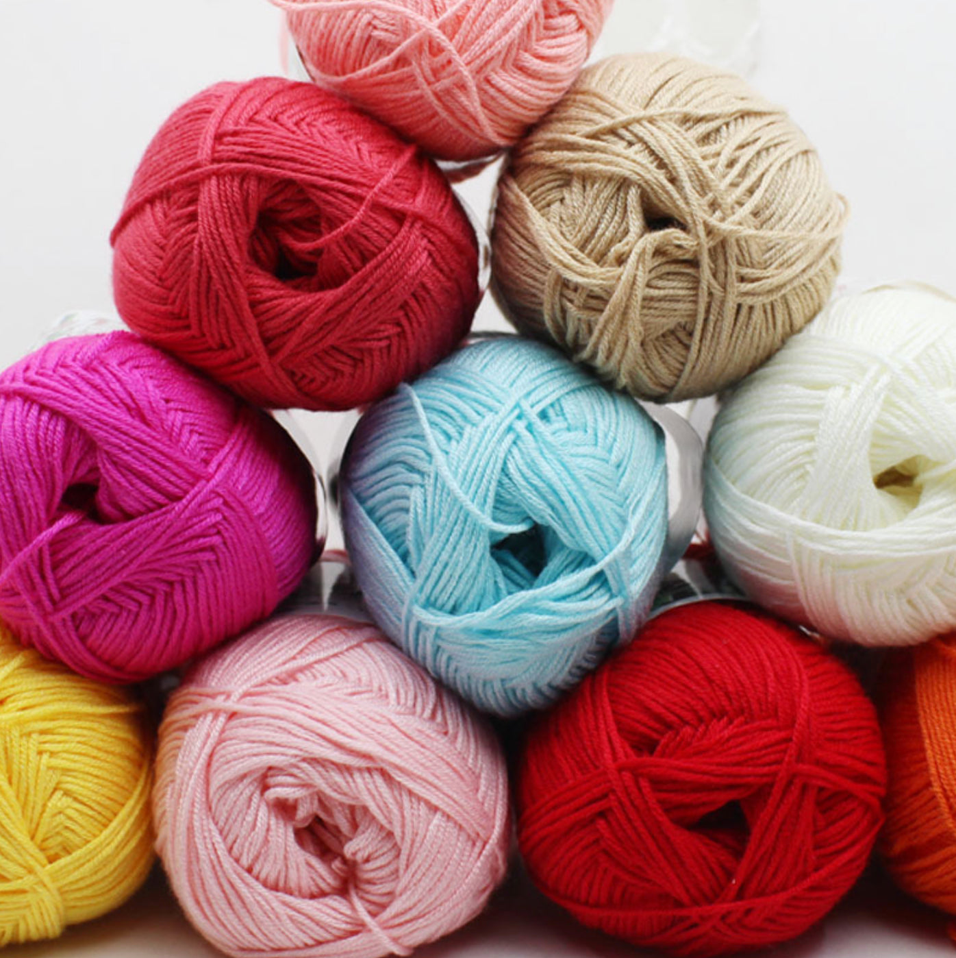 Bamboo Cotton Yarn (Pack of 10) by Yonkey Monkey