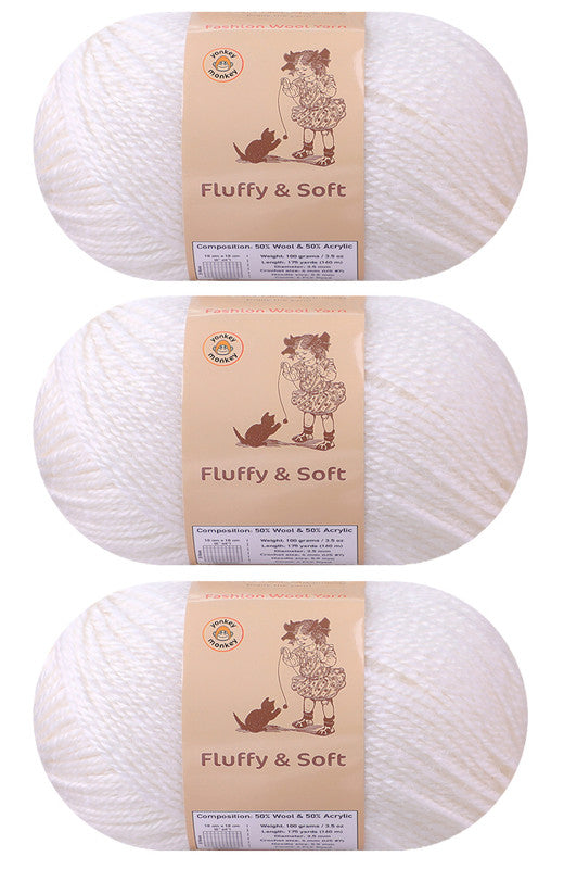 Fluffy Wool Yarn | Yonkey Monkey Yarn