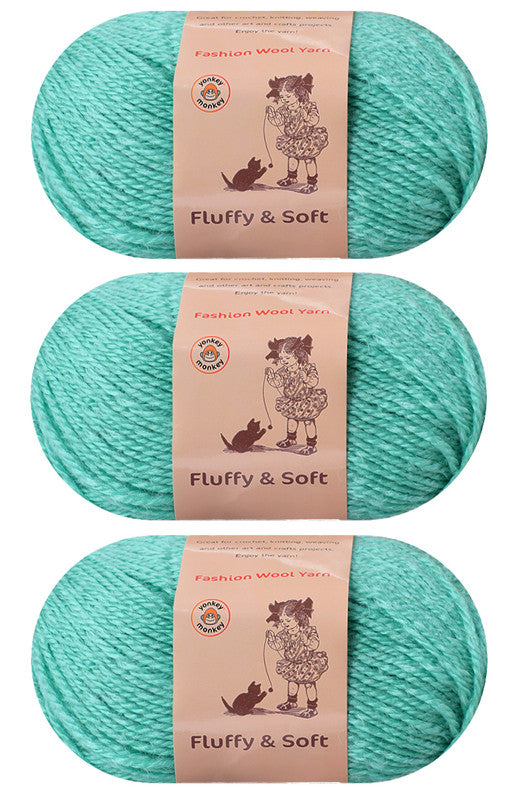Fluffy Wool Yarn | Yonkey Monkey Yarn