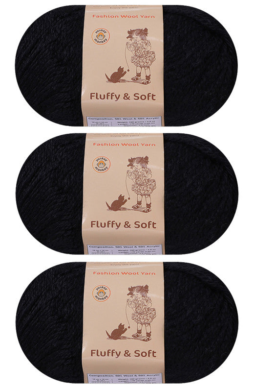 Fluffy Wool Yarn | Yonkey Monkey Yarn