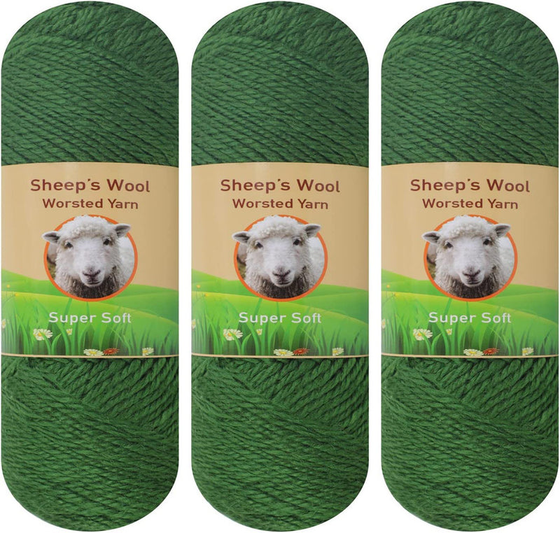 Sheep's Wool Yarn (Pack of 3) by Yonkey Monkey