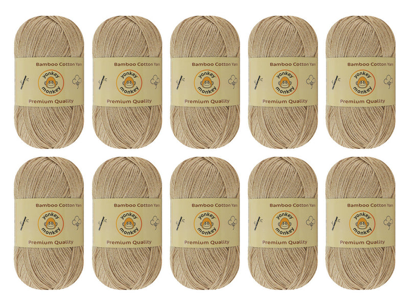 Bamboo Cotton Yarn (Pack of 10) by Yonkey Monkey
