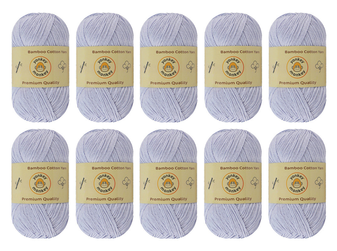 Bamboo Cotton Yarn (Pack of 10) by Yonkey Monkey