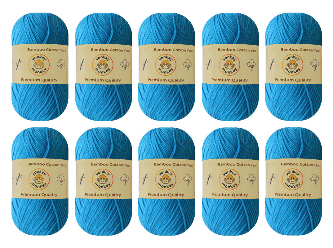 Bamboo Cotton Yarn (Pack of 10) by Yonkey Monkey
