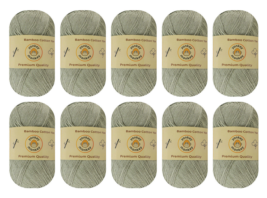Bamboo Cotton Yarn (Pack of 10) by Yonkey Monkey