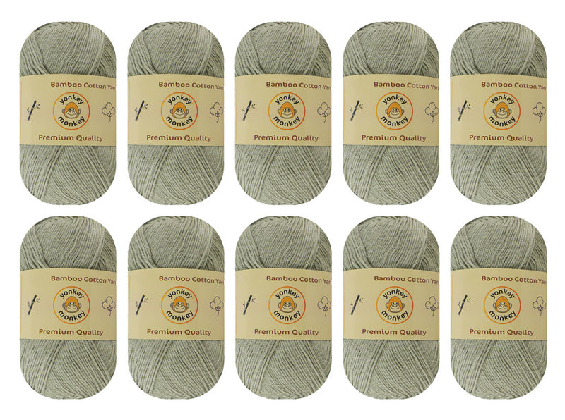 Bamboo Cotton Yarn (Pack of 10) by Yonkey Monkey