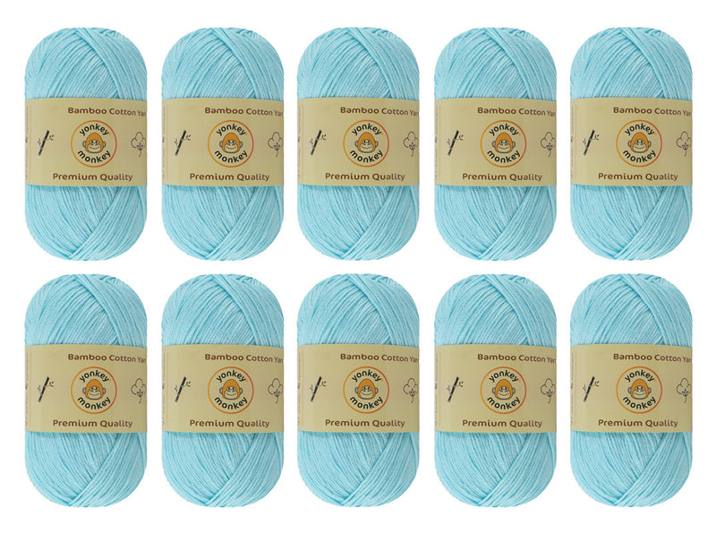 Bamboo Cotton Yarn (Pack of 10) by Yonkey Monkey