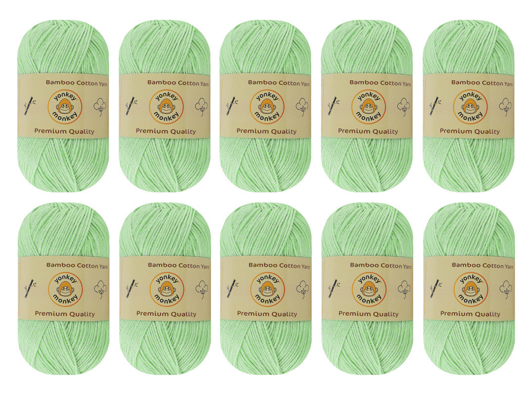 Bamboo Cotton Yarn (Pack of 10) by Yonkey Monkey