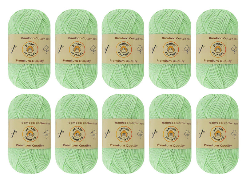 Bamboo Cotton Yarn (Pack of 10) by Yonkey Monkey