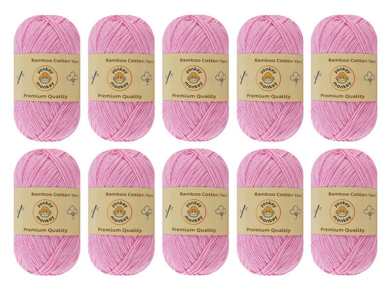 Bamboo Cotton Yarn (Pack of 10) by Yonkey Monkey