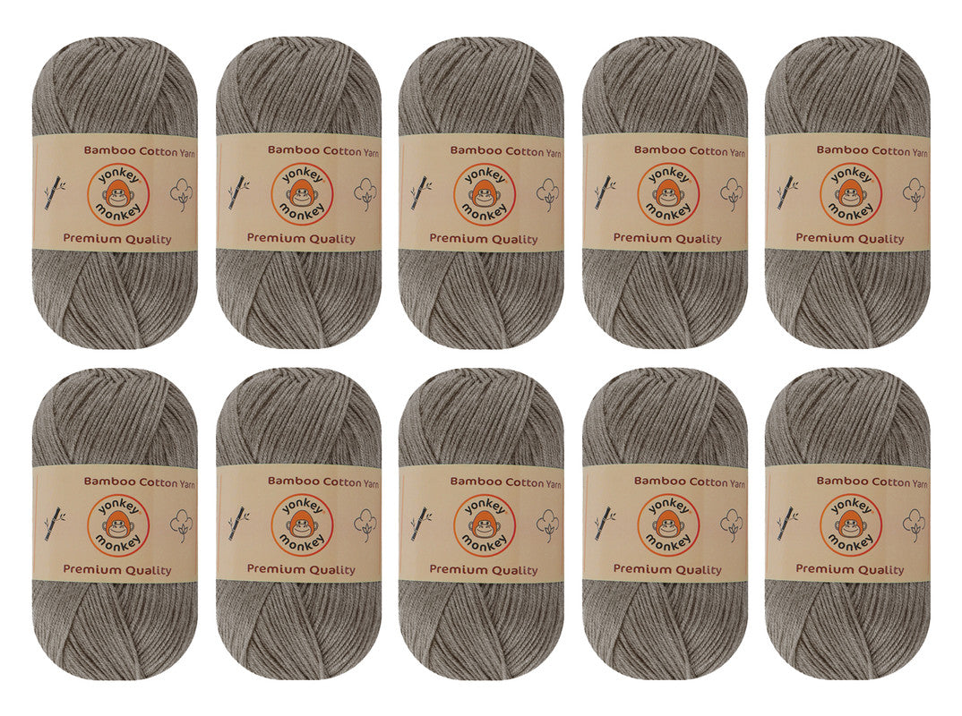 Bamboo Cotton Yarn (Pack of 10) by Yonkey Monkey