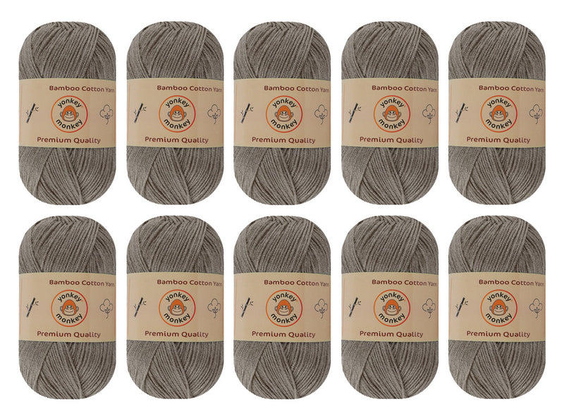 Bamboo Cotton Yarn (Pack of 10) by Yonkey Monkey