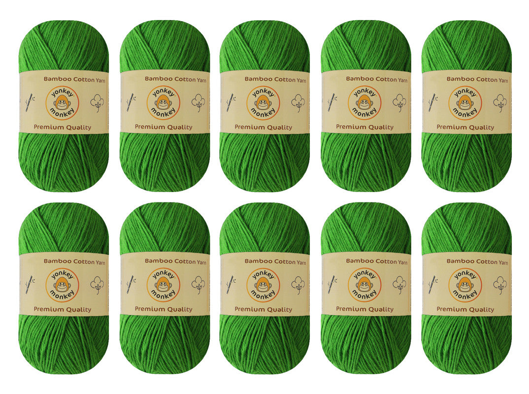 Bamboo Cotton Yarn (Pack of 10) by Yonkey Monkey