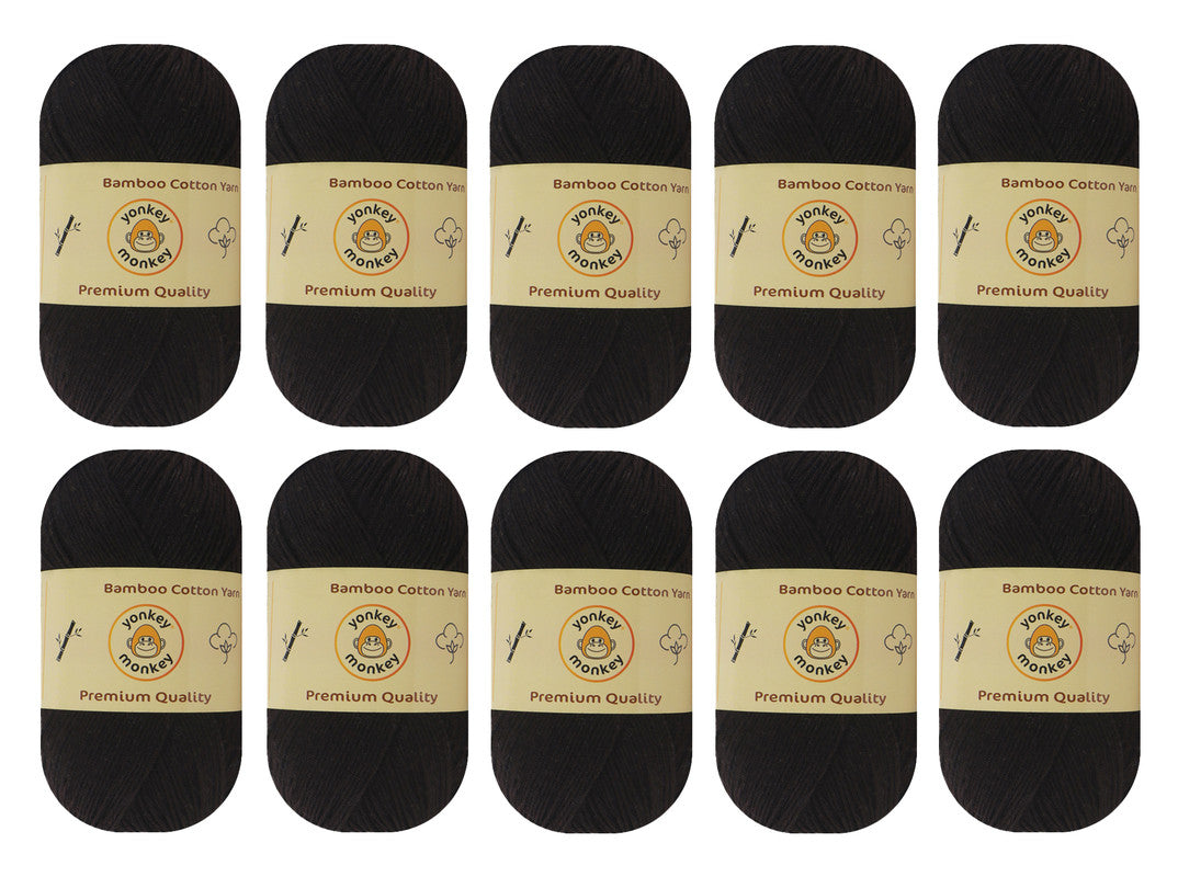 Bamboo Cotton Yarn (Pack of 10) by Yonkey Monkey