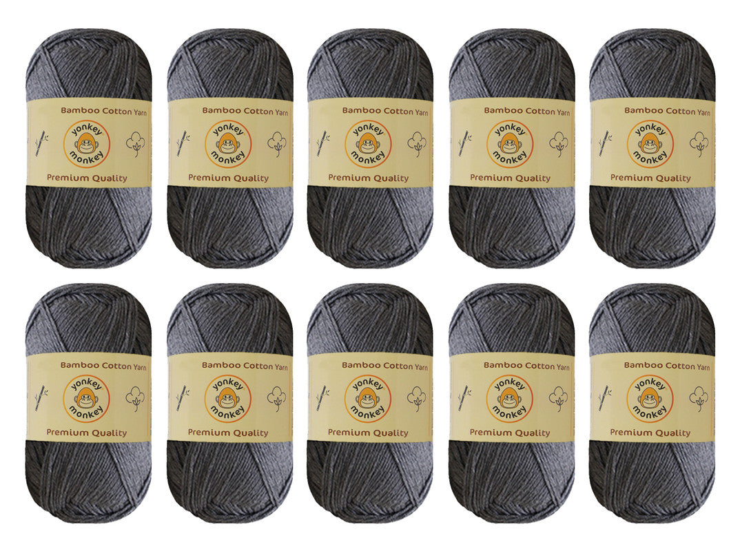 Bamboo Cotton Yarn (Pack of 10) by Yonkey Monkey