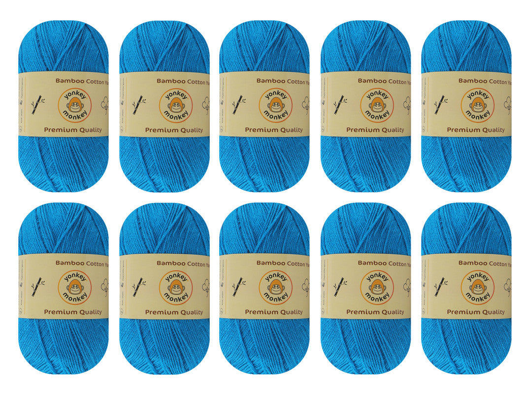 Bamboo Cotton Yarn (Pack of 10) by Yonkey Monkey