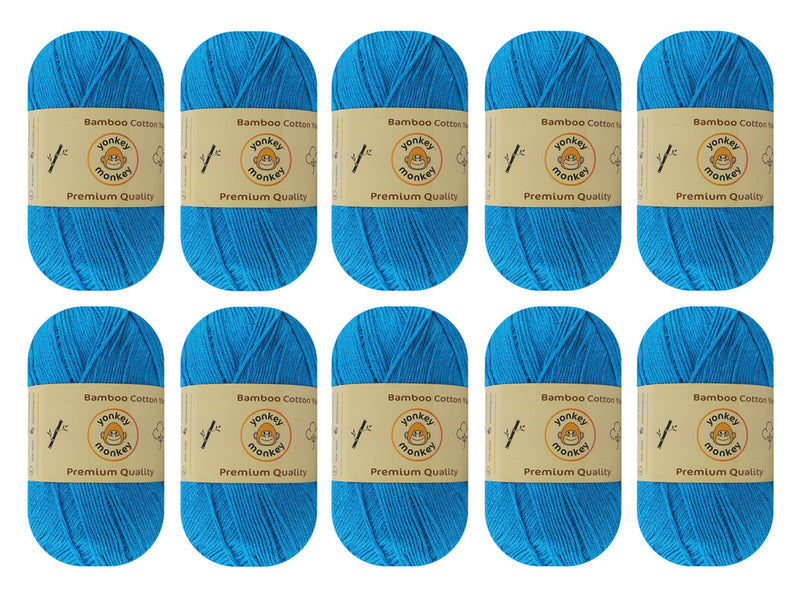 Bamboo Cotton Yarn (Pack of 10) by Yonkey Monkey