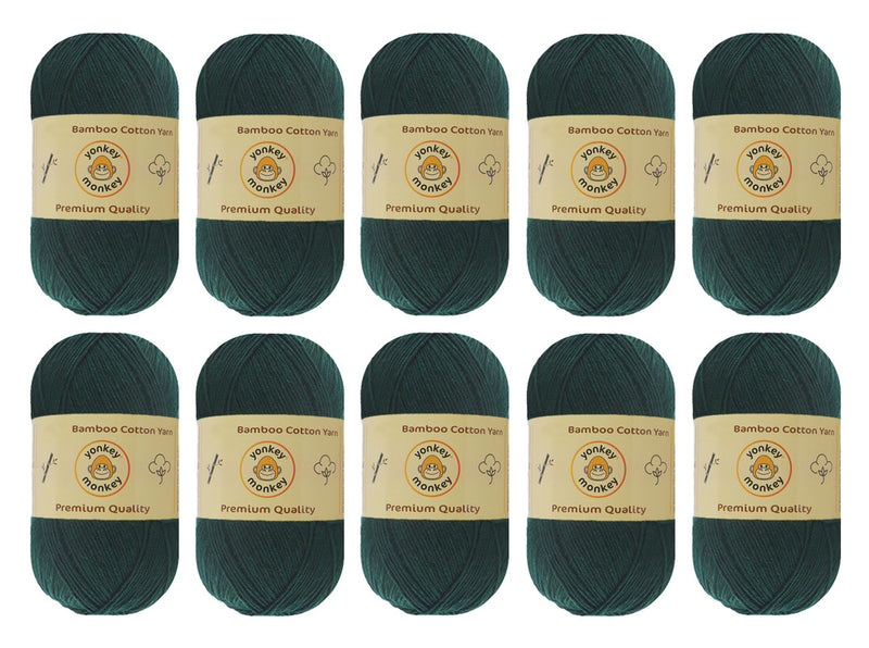 Bamboo Cotton Yarn (Pack of 10) by Yonkey Monkey