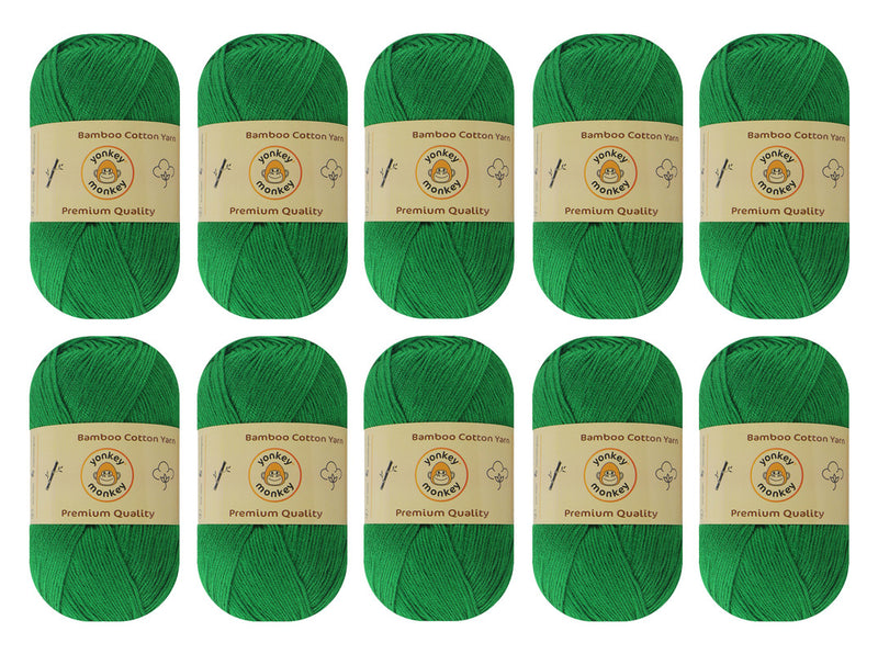 Bamboo Cotton Yarn (Pack of 10) by Yonkey Monkey