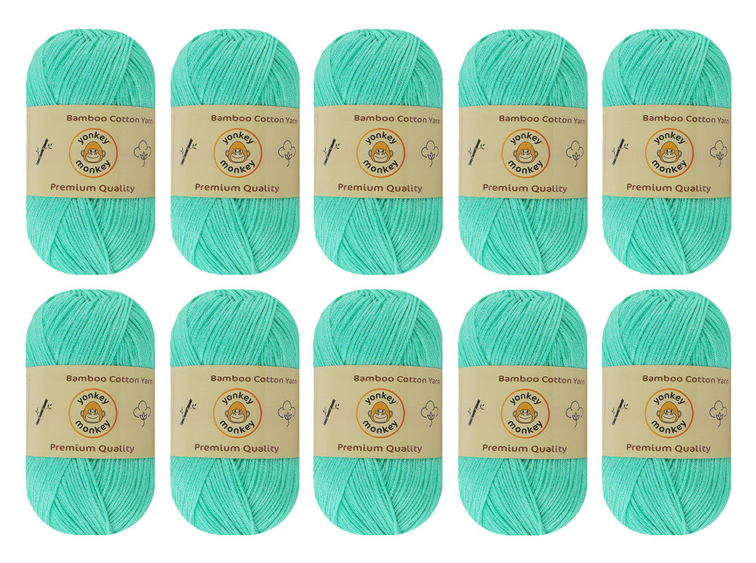Bamboo Cotton Yarn (Pack of 10) by Yonkey Monkey