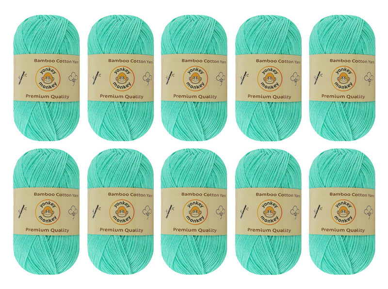 Bamboo Cotton Yarn (Pack of 10) by Yonkey Monkey