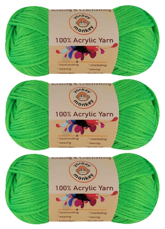 Acrylic Yarn (Pack of 3) by Yonkey Monkey