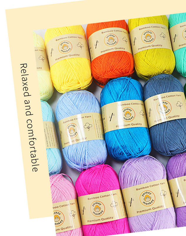 Bamboo Cotton Yarn (Pack of 10) by Yonkey Monkey